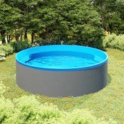 Πισίνα Υπέργεια 350 x 90 εκ. Γκρι 92808