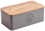 Ψωμιέρα Kitchen Trend CLG850742GY 42,3x23x12,7cm Grey Oriana Ferrelli® Μέταλλο