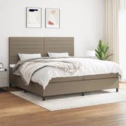 ΚΡΕΒΑΤΙ BOXSPRING ΜΕ ΣΤΡΩΜΑ TAUPE 200X200 ΕΚ. ΥΦΑΣΜΑΤΙΝΟ 3141885