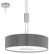 Φωτιστικό Οροφής Led Romao 95348 Grey Eglo Metal, Fabric
