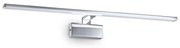 Φωτιστικό Τοίχου-Απλίκα Alma Led 224992 81x15x9cm 18W 3000K 2250lm Chrome Ideal Lux Μέταλλο