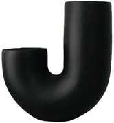 Βάζο 963DNL1179 18x8x18cm Black Aberto Design Κεραμικό