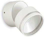 Φωτιστικό Τοίχου - Απλίκα Omega Round 285474 9x8,5cm LED 7W 3000K 610Lm White Ideal Lux