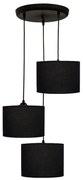 Φωτιστικό Οροφής Τρίφωτο Heronia 14-0150 Black