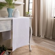 Τραβέρσα Pesaro 00 White Teoran 45X180 Βαμβάκι-Πολυέστερ