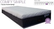 Στρώμα Comfy Simple 7 Zones Pocket Springs - 120x200