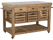 Ντουλάπι κουζίνας Home ESPRIT Μαύρο Φυσικό 142 x 75 x 96 cm