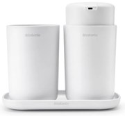 Brabantia 1003492 Σετ Αξεσουάρ Μπάνιου ReNew White 3 τμχ