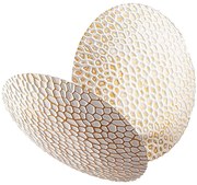 Φωτιστικό Τοίχου - Απλίκα Yosma 119FRS1552 21x15x21cm Led 5W 3000K White-Gold Opviq