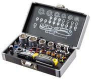 TOP MASTER ΣΕΤ ΚΑΣΤΑΝΙΑ 26τεμ. ΜΕ ΚΑΡΥΔΑΚΙΑ 1/4'' &amp; ΜΥΤΕΣ 330157 LEUKA-10-0603