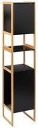 Στήλη Μπάνιου Με Ντουλάπια (33x33x170) F-V Natureo Black 174890B