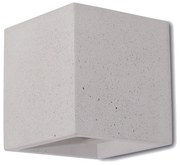 Απλίκα Concrete Τσιμέντο Επίτοιχη Up-Down 115x115xH115mm Μονόφωτη 1xG9 Viokef Cube 4096902