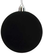 Χριστουγεννιάτικη Μαύρη Μπάλα Velvet 10cm 26262