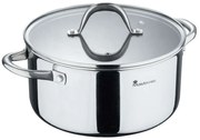 Κατσαρόλα Hi-Tech BGMP001626 Φ28x14cm Inox Bergner 28cm Ατσάλι, Αλουμίνιο