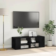 vidaXL Τοίχου Ντουλάπι Τηλεόρασης Μαύρη δρυς 102 x 35 x 35 cm