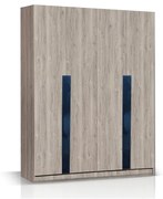 ΧΕΡΙ ΞΥΛΟ Ντουλάπα 4φυλλη LACK 185cm Μ. x 60cm x 240 --ΚΩΔ.: 10-05l