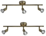 SE 140-BR3 (x2) Saba Packet Bronze adjustable spotlight+