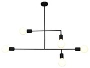 Φωτιστικό Οροφής Κρεμαστό HL-3525-5 77-3811 Rodney Black  Homelighting Μέταλλο