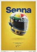 Εκτύπωση τέχνης McLaren MP4/4 - Ayrton Senna - Helmet - San Marino GP - 1988 - Poster, Automobilist