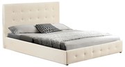 Intrahome Κρεβάτι διπλό με αποθηκευτικό χώρο Cankere Intrahome pu σε κρεμ απόχρωση 160x200εκ | SKU: INTRAPA-458111127