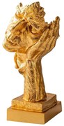 Διακοσμητική Φιγούρα 565TNL1320 16x14x33cm Gold Aberto Design Πολυέστερ