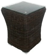 Bliumi  Τραπέζι Βοηθητικό Bliumi Carla Αλουμίνιο Wicker 040x040x050 BEST-410628791