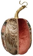 XMAS PUMPKIN BROCADE L ΚΟΛΟΚΥΘΑ FOAM ΥΦΑΣΜΑ ΠΟΛΥΧΡΩΜΟ 11x11xH18cm