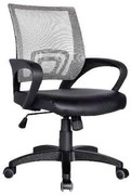 Καρέκλα γραφείου BF2101 Γκρί mesh-Μαύρο PU 57x53x86/96cm