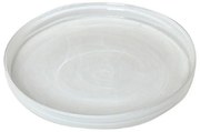 Πιάτο Atlas Στρογγυλό Ρηχό Alabaster Hor1621K6 Φ21cm White Espiel Glass