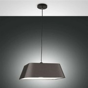 Φωτιστικό Οροφής Allegra 3561-40-101 Black Fabas Luce Μέταλλο,Ύφασμα