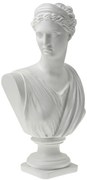Διακοσμητική Προτομή Polyester Κοπέλα Λευκή 18x10,7x31εκ. Zen Collection 25.21.51535