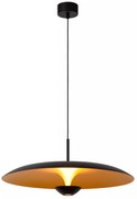Φωτιστικό Κρεμαστό Lucide 41412-60-30 KENNETH Μαύρο Ματ (Black Mat)|Χρυσό Χρώμα (Gold Coloured) 2700 K