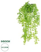 Artificial Garden HANGING PEACH LEAF 20880-Τεχνητό Κρεμαστό Διακοσμητικό Φυτό Φύλλο Ροδακινιάς Φ20 x Y50cm Globostar 20880