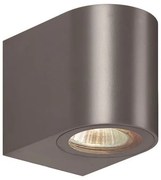 Απλίκα Επίτοιχη IP54  L8xW7xH9,5cm 1xGU10 220-240V 50/60Hz Dark Grey Plastic+ABS Eurolamp 145-82063