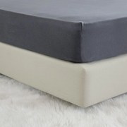 Σεντόνι Tender Με Λάστιχο Dark Gray Nima Υπέρδιπλo 160x240cm 100% Βαμβάκι