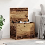 vidaXL Κουτί Αποθήκευσης με Καπάκι Παλιού Ξύλου 60x42x46 εκ. Συνθετικό Ξύλο