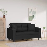 vidaXL Μαξιλάρια Διακοσμητικά 2 τεμ. Μαύρα 40x40ε. Ύφασμα Μικροϊνών