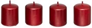 Κεριά (Σετ 4τμχ) A-S Satin Red 199312