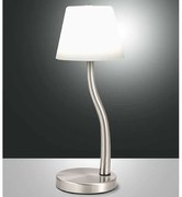 Φωτιστικό Επιτραπέζιο Ibla 3703-30-178 Φ12x32,5cm Dim Led 750lm 9W Nickel Fabas Luce