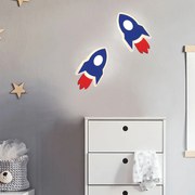 Παιδική Απλίκα Τοίχου LED Aca Nasa ZM21005WBL Blue