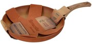 Τηγάνι Αντικολλητικό Terracotta ΑC850120 Φ20cm Natural-Terracotta Marva 20cm Αλουμίνιο