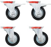 vidaXL Ρόδες Περιστρεφόμενες 4 τεμ. 100 χιλ.