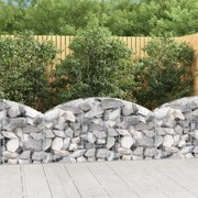 Συρματοκιβώτιο Τοξωτό 150x30x60/80εκ. από Γαλβανισμένο Χάλυβα 153443