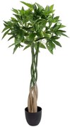 Τεχνητό Δέντρο Pachira Glabra 20426 120cm Beige-Green Globostar Πολυαιθυλένιο,Ύφασμα