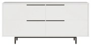 Μπουφές ArteLibre CARTMEL Λευκό Μοριοσανίδα/Μέταλλο 44.5x160x74.3cm