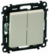 Διακόπτης Διπλός A/R Μπεζ Valena Life 752208 Legrand-752208-Μπεζ 752208