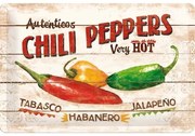 Μεταλλική πινακίδα Chili Peppers