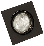 InLight Χωνευτό σποτ από μαύρο μέταλλο 1XGU10 D:9cm 43278-Μαύρο