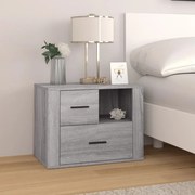 vidaXL Κομοδίνο Γκρι Sonoma 60x36x45 εκ. από Επεξεργασμένο Ξύλο