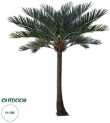 20594 GloboStar®  Artificial Garden COCONUT PALM TREE 20594 Τεχνητό Διακοσμητικό Φοινικόδεντρο Κοκοφοίνικας Υ500cm